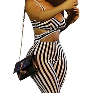 Sexy v neck sleeveless jumpsuit